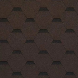 Гибкая черепица Shinglas Комфорт Сальса СОНАТА (Каштан) 3м.кв.